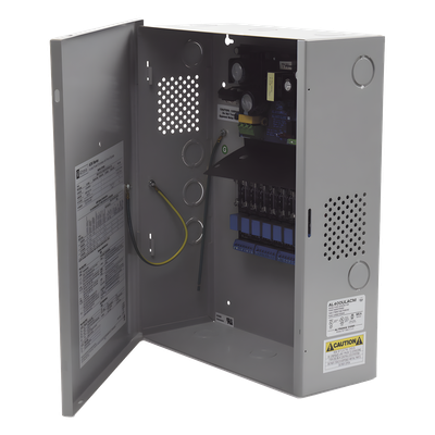 Fuente para aplicaciones en control de acceso, y detección de incendio, con capacidad de respaldo para 12 y 24 Vcd @ 4 A