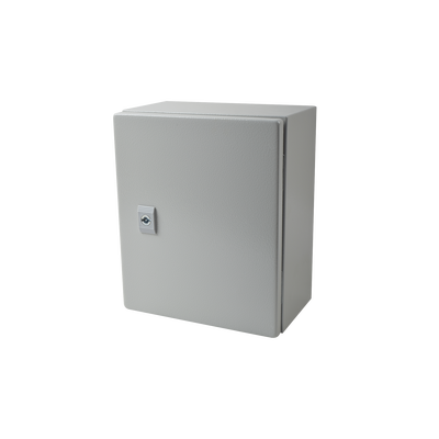 Gabinete de Acero IP66 Uso en Intemperie (250 x 300 x 150 mm) con Placa Trasera Interior y Compuerta Inferior Atornillab
