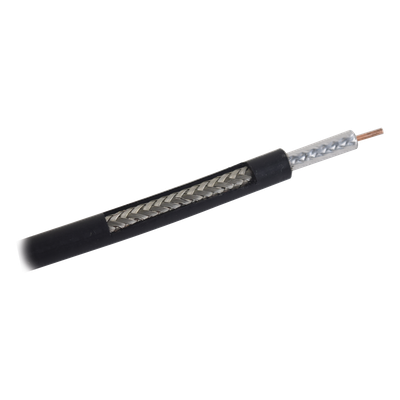 Metro de Cable Coaxial RG-58 LMRLW-195, Baja Pérdida de 50 Ohms, Conductor de Cobre Sólido