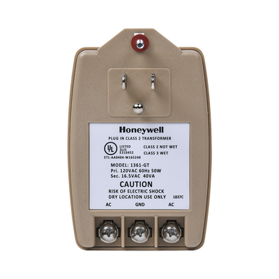 Transformador de 16.5Vca 40VA / Compatible con Paneles de Alarma