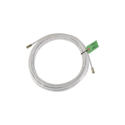 Jumper Coaxial con Cable Tipo RG-6 en Color Blanco de 9.14 Metros de Longitud y Conectores F Macho en Ambos Extremos. 75