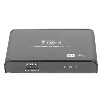 Divisor (Splitter) HDMI 4K de 1 Entrada a 2 Salidas (Simultaneas) / Soporta 4K×2K / Ajuste de resoluciones EDID / HDR /