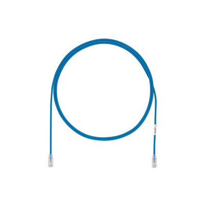 Cable de Parcheo UTP Cat6A, CM/LSZH, Diámetro Reducido (28AWG), Color Azul, 20cm