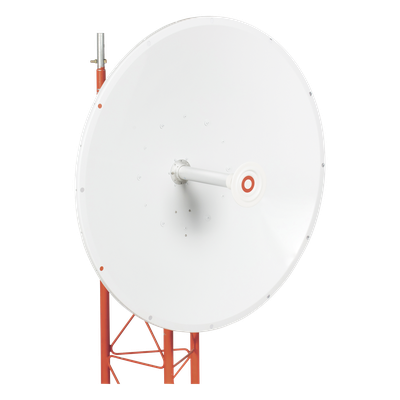 Antena direccional de 3ft, 4.9 a 6.5 GHz, Ganancia 34 dBi, Conectores N-Hembra, Polarización doble, incluye montaje para