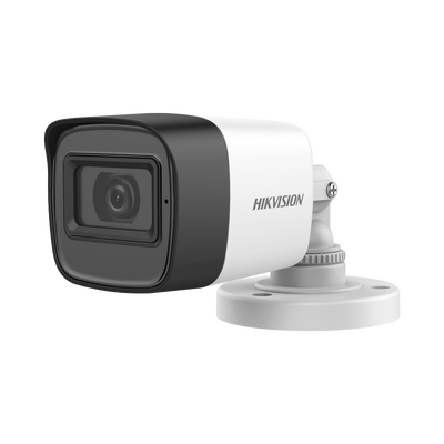 Bala TURBOHD 2 Megapixel / Gran Angular 106° / Lente 2.8 mm / Audio por coaxitron / 25 mts IR EXIR / Exterior IP67 / 4 T