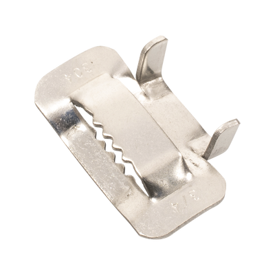 Hebilla para cinta bandit de Acero Inoxidable T, 3/4″, 100 piezas