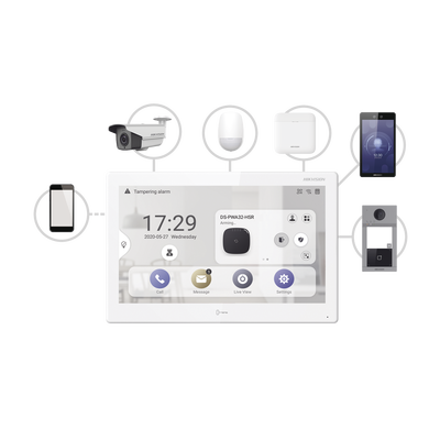 Monitor Touch IP / WiFi / ANDROID 7″ / Integración con Videoporteros IP, CCTV, Panel de Alarma AXPRO y Biométricos de Ac