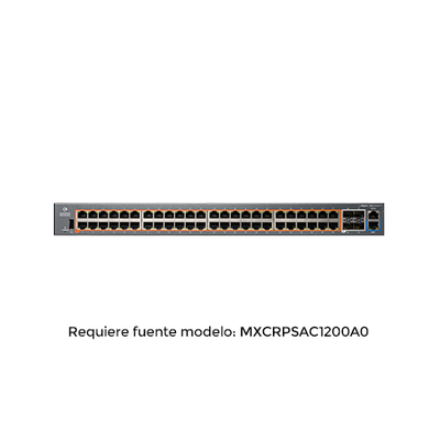 cnMatrix EX2052R-P, Switch inteligente Ethernet PoE, 48 x 1 Gps y 4 SFP +, fuente de alimentación extraíble (no incluida