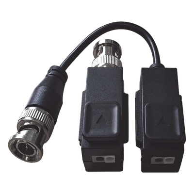 Kit de Transceptor (Balluns) TURBOHD / Hasta 8 MP (4K) / 100% Cobre / Soporta HD-TVI / AHD / CVI / CVBS / Audio por Coax