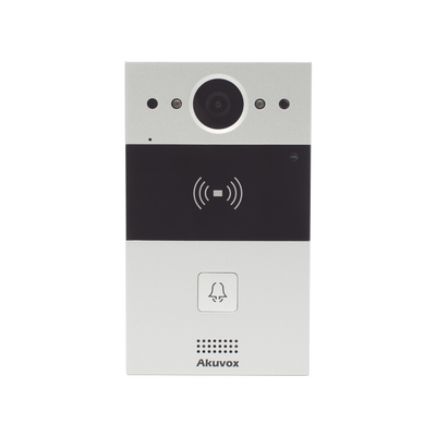 Videoportero IP para 1 Apartamento / SIP / Administración en la Nube / Acceso por Tarjeta o NFC / Compatible con App Sma
