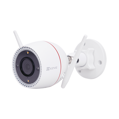 Bala IP 3 Megapíxel / Wi-Fi / Audio de Dos Vías / Visión Nocturna a Color / Sirena / Estrobo / Detección de movimiento /