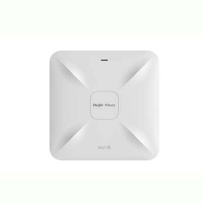 Punto de acceso Wi-Fi 6 de techo para interior 360°, doble banda, 1775 Mbps, hasta 512 usuarios, 2 puertos GE, portal ca