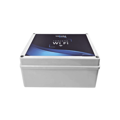 Modulo WIFI LITE con gabinete para uso en Energizadores YONUSA / Aplicación sin costo / Botón de Pánico/ 1 Salida Propós