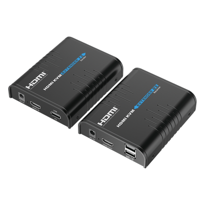 Kit extensor KVM (HDMI y USB) hasta 120 metros / Resolución 1080P @ 60 Hz / Soporta STP y UTP CAT5/5E/6 / Soporta Switch