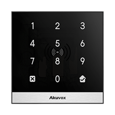 Terminal de Control de Acceso Inteligente, Compacto y Elegante para 1 Puerta / Lector Prox 125 kHz / MIFARE 13.56MHz / T