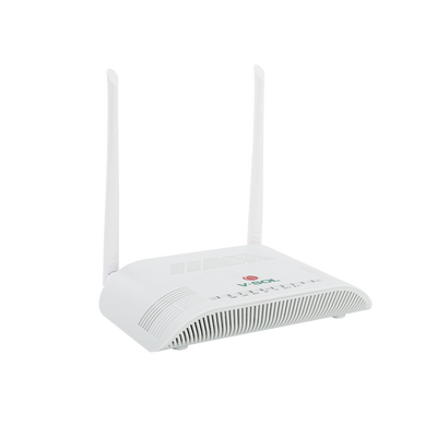 ONU G/EPON con Wi-Fi en 2.4 GHz + 1 CATV + 1 puerto LAN Gigabit + 1 puerto LAN Fast Ethernet, hasta 300 Mbps vía inalámb