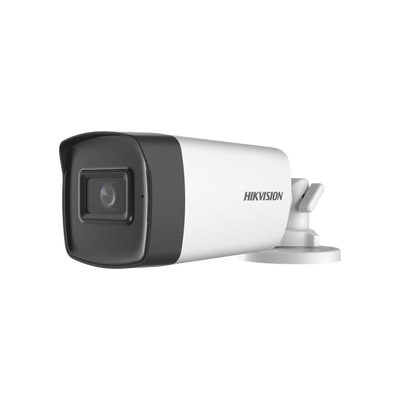 AUDIO POR COAXITRON Bala TURBOHD 5 Megapixeles / Lente (2.8 mm – 3.6 mm) / Exterior IP67 / 40 mts IR EXIR / dWDR / 4 Tec