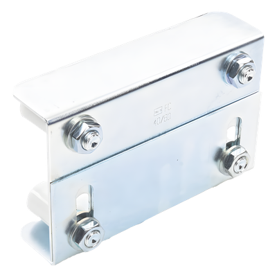 (255-220) – Placa Guía Superior de Doble Regulación para Cancelas Corredizas / Ajustable de 35 a 62 mm / Con 4 Rodillos