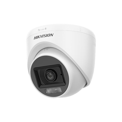 Domo TURBOHD 3K HIBRIDA B/N – Color VU / IR 20 MTS / Lente 2.8 mm / Luz Blanca 20 mts / Exterior IP67 / Microfono Interc