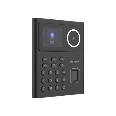 Terminal de Reconocimiento Facial con lector MIFARE / Stand Alone / Hasta 1.5 mts en lectura / Soporta P2P Hik-Connect /