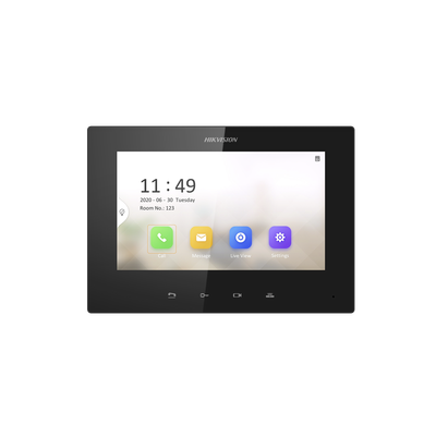 Monitor IP Lite TOUCH 7″ para Videoportero IP / Vídeo en Vivo / PoE Estándar / Apertura Remota / Llamada Entre Monitores