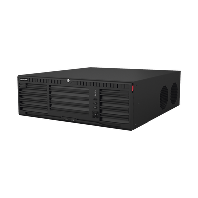 NVR 32 Megapixel (8K) / 32 Canales IP / Soporta Cámaras AcuSense / 16 Bahías de Disco Duro / 2 Tarjetas de Red / Soporta