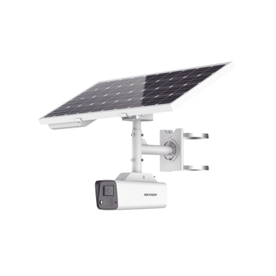 Kit Solar IP All in One / Cámara Bala ColorVu 4 Megapixel / Lente 4mm / Panel Solar / Batería de Respaldo de Litio 23.2A