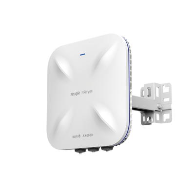 Punto de acceso Wi-Fi 6 para exterior 360°, IP 68, doble banda 4×4, 5.95 Gbps, puerto SFP de 2.5GE ideal para fibra ópti