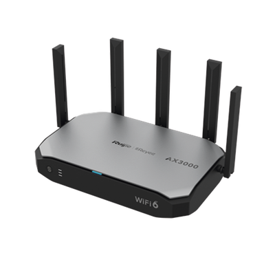 Router inalámbrico Wi-Fi 6 empresarial todo en uno, 2976 Mbps, hasta 180 usuarios, 5 puertos GE, 5 antenas externas (de