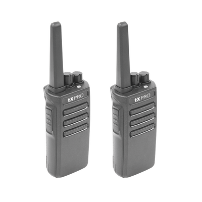 Duo de Radios Portatiles VHF, 5W de Potencia, Scrambler de Voz, Alta Cobertura, 136-174 MHZ