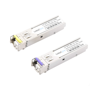 Transceptores Bidireccionales SFP (Mini-Gbic) / Monomodo / 1.25 Gbps de velocidad / Conector LC / Hasta 100 km de Distan