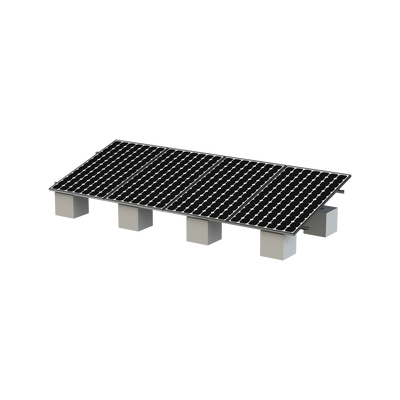 Montaje para Panel Solar, Riel «8» de 5400mm para Módulos con Espesor de 35mm, Velocidad de Viento Máx. 136km/h