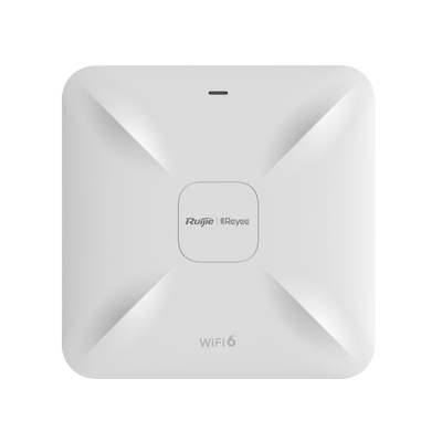 Punto de acceso Wi-Fi 6 de techo para interior 360°, doble banda, 2.97 Gbps, hasta 512 usuarios, 1 puerto GE + 1 puerto