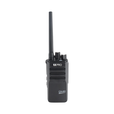 Radio Portátil Digital DMR en banda UHF 400-470 MHz / 5 Watts de Potencia / Incluye: Antena, Clip, Batería Y Cargador