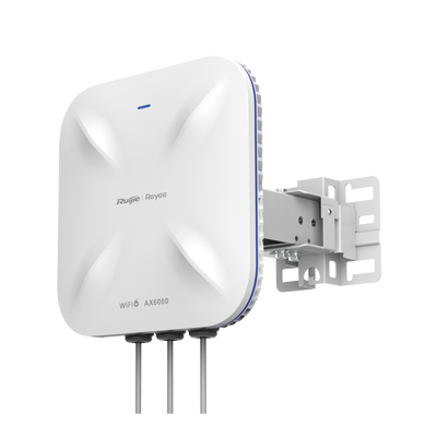 Punto de acceso Wi-Fi 6 direccional para exterior, IP 68, doble banda 4×4, 5.95 Gbps, puerto SFP de 2.5GE ideal para fib
