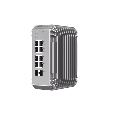 Switch de Verdadero Grado Industrial Especialmente Diseñado para Entornos Duros, Cuenta con 10 Puertos Gigabit, 8 de ell