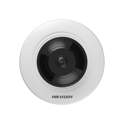 Mini Fisheye IP 5 Megapixel / Panorámica 180° / Microfono Integrado / 8 mts IR / Uso en Interior / PoE / Múltiples Vista