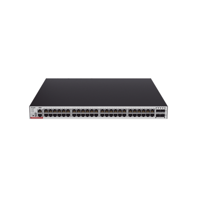 Switch PoE Administrable Capa 3 con 48 Puertos Gigabit 802.3af/at, 4 Puertos SFP+ de 10Gb para Fibra, Presupuesto PoE ha