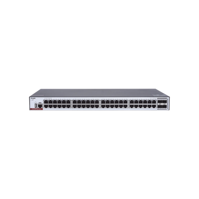 Switch Administrable Capa 3 PoE con 48 puertos Gigabit 802.3af/at + 4 SFP+ para fibra 10 Gb, hasta 405 watts, gestión gr