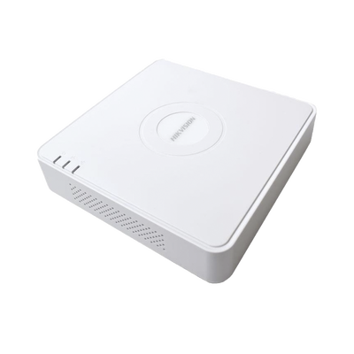NVR 6 Megapixel / 4 canales IP / 4 Puertos PoE+ / 1 Bahías de Disco Duro / Switch PoE 300 mts / Admite Cruce de Línea y