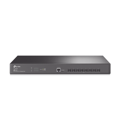 Switch Fibra Óptica L2+ Omada / 8 Puertos SFP+ 10G / 2 Puertos Consola (RJ45 y micro-USB) / Administración Centralizada