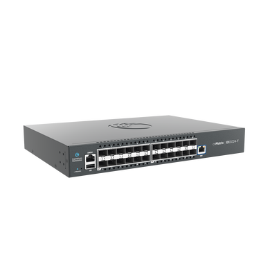 Switch cnMatrix EX3024F Ideal para Distribución en una Red Empresarial / 24 Puertos de Fibra Óptica SFP+(10 Gbps) / Capa