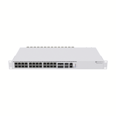 Cloud Router Switch, Sistema Operativo Dual 20 Puertos Gigabit Ethernet, 2 Puertos QSFP+ y 4 Puertos 10G SFP+