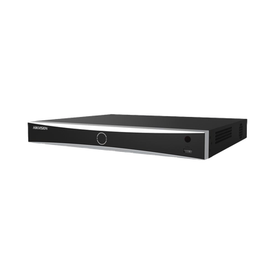 NVR 12 Megapixel (4K) / 16 Canales IP / 16 Puertos PoE+ / Reconocimiento Facial / AcuSense (Evita Falsas Alarmas) / 2 Ba