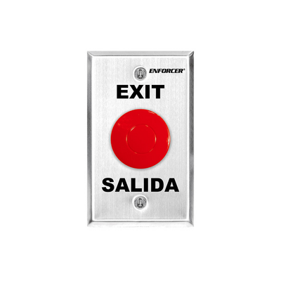 BOTON DE SALIDA TIPO HONGO / RESISTENTE AL CLIME / SALIDA COM/NC/NO / USO EN EXTERIOR