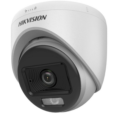 Domo TURBOHD 3K HIBRIDA B/N – Color VU / IR 20 MTS / Lente 2.8 mm / Luz Blanca 20 mts / Exterior IP67 / Microfono Interc