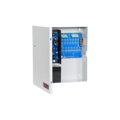 Fuente de Poder / Cargador 12VDC / 10A / 115VAC / 50-60Hz / 16 Salidas / Protección Por Fusibles / Compatibles con Bater