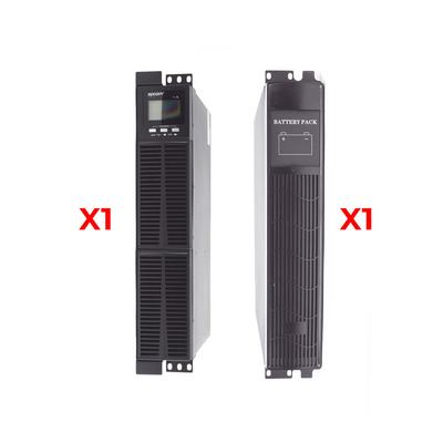 Kit de UPS EPCOM POWERLINE de 3KVA / 2700W / Incluye Banco de Batería externo EPU6BAT