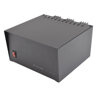 Fuente de poder Astron| Salidas 13.8Vcd, 20A | Lineal Regulada con Circuito Cargador de Baterías.
