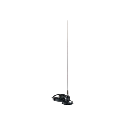 VHF Antena Móvil Magnética / 148-174 MHz / Bobina Diseñada por Computadora / Acero Inoxidable 17-7 ph / Energía 100 Watt